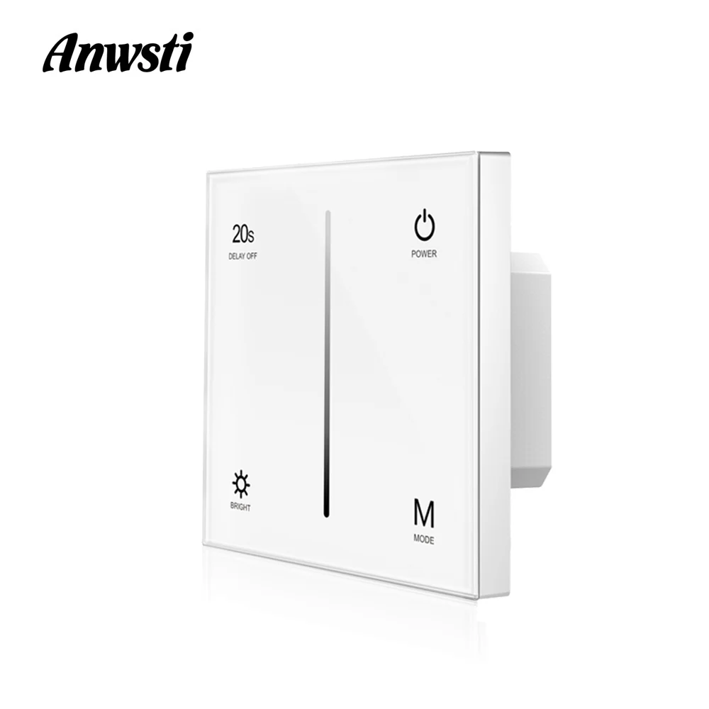 wekelijks Vergelijken knoflook Triac LED Dimmer Switch 220V 110V 230V AC Touch Glass Panel Wall Mounted  Wireless 2.4G RF Remote Control Dimmer for Lamp S1-T - AliExpress