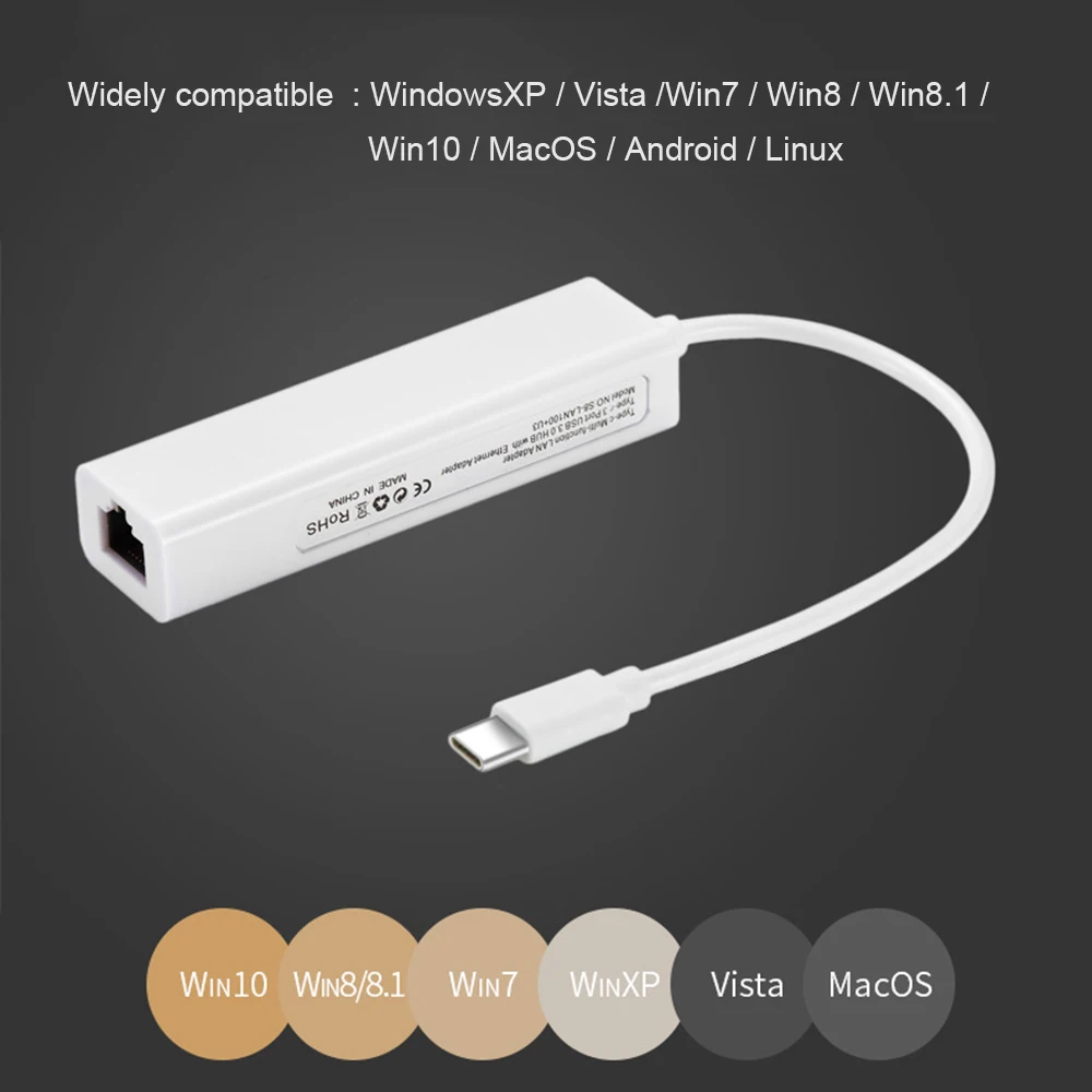 3 док-станция для сетевая карта с интерфейсом USB Тип C к HDMI HUB Ethernet RJ45 сетевой адаптер для MacBook samsung Dex Galaxy USB-C 100 Мбит/с конвертер