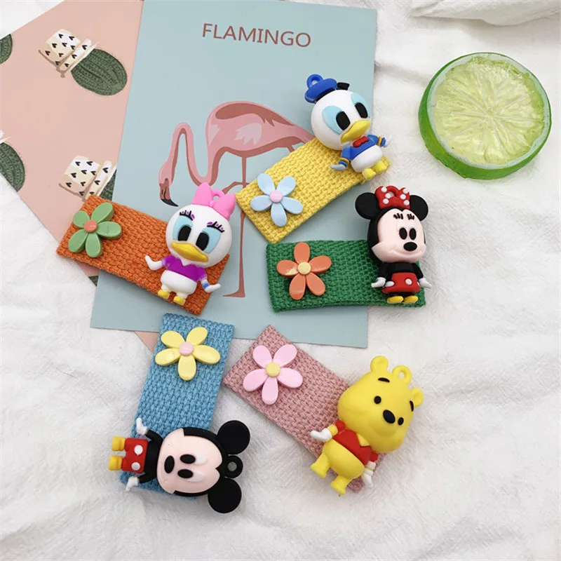 Disney 1 шт. с рисунком из мультфильма Микки заколка для волос в Корейском стиле