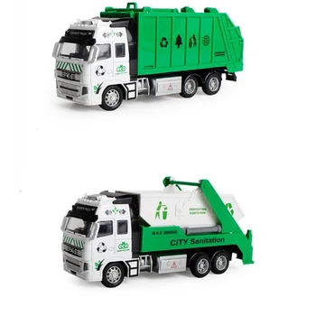 

21cm Green Eco Car Vehicle Models Truck Toys City Sanitation Gifts For Children