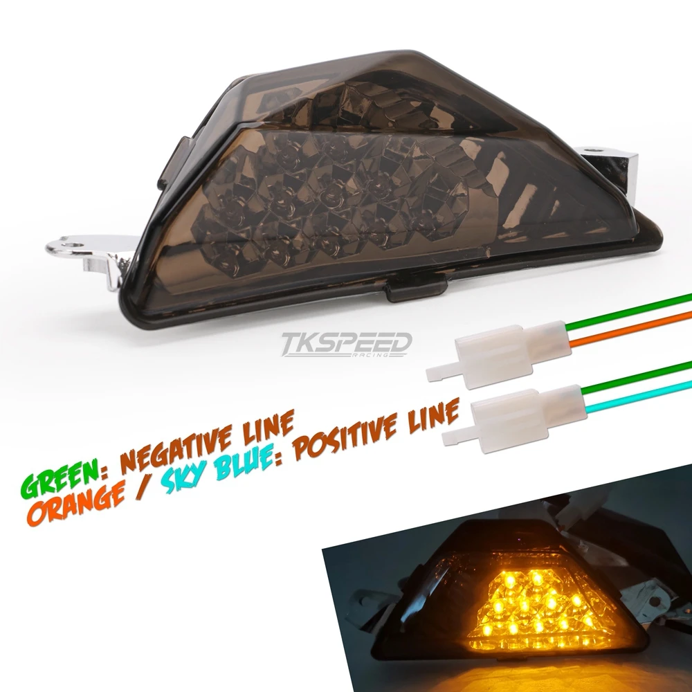 Передние поворотники для Kawasaki NINJA250/300 2013-16, аксессуары для мотоциклов, мигающий индикатор, светодиодный светильник, Передние поворотники