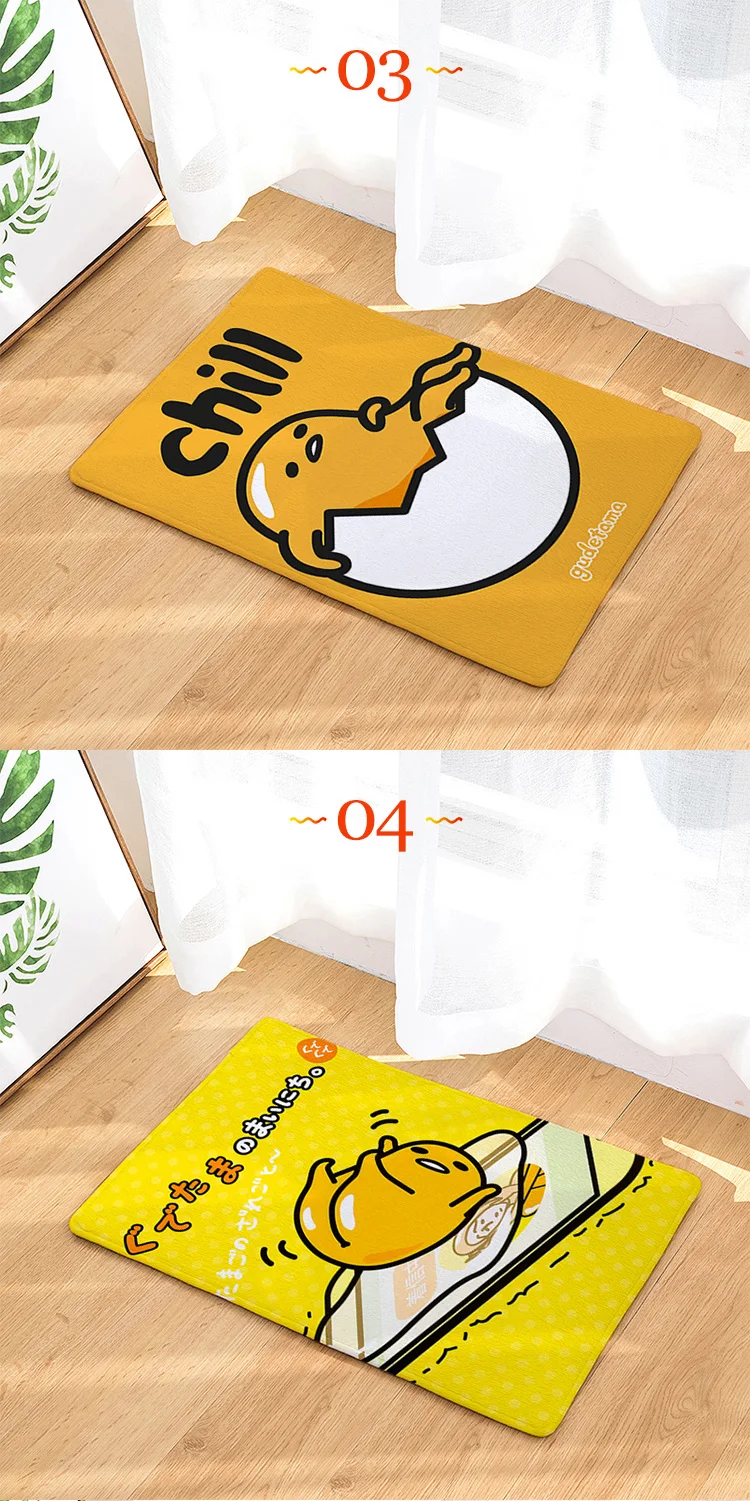 Gudetama индивидуальные аниме декоративный коврик домашние ковры мультяшный коврик коврики на пол для спальни для ванной плюшевые Коврики