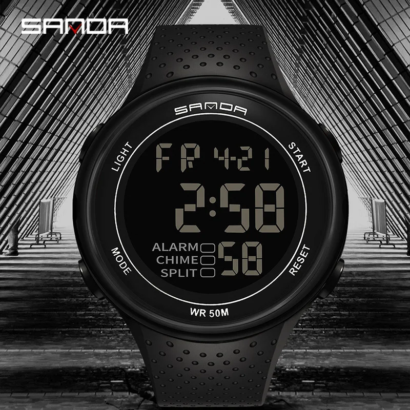 

SANDA 2019 Watches Men 30M Waterproof Electronic LED Digital Watch luminous Climbing Running Wristwatch relogio new
