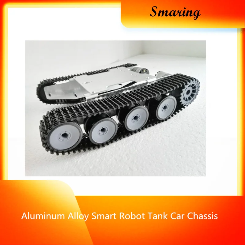 

Aluminum Alloy Smart Robot Tank Car Chassis Caterpillar SUV Robot Crawler Chassis For DIY Hobbyist