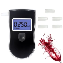Тестер на спирт Профессиональный цифровой тестер автомобильный Алкотестер портативный полицейский тест на спирт AT818