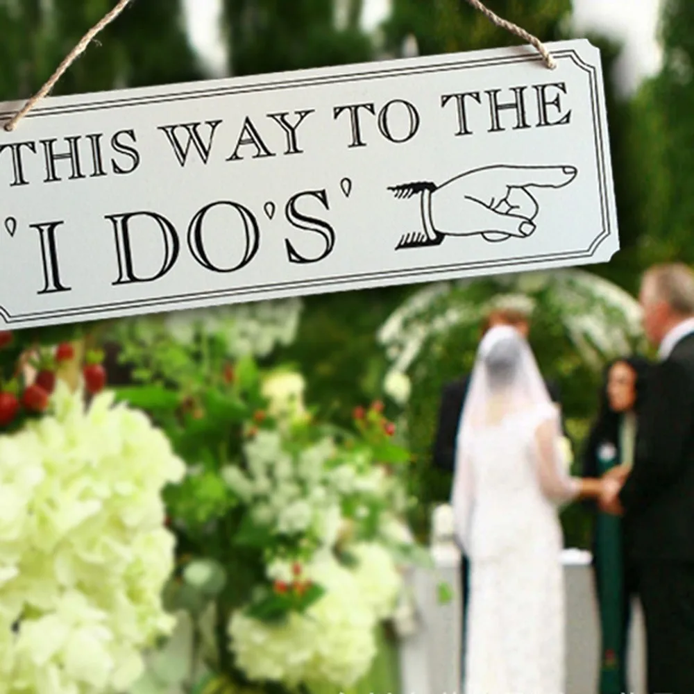

Wooden Creative Wedding Signs Wedding Indicator Listed Hanging Drops Creative Wedding Rectangular Listing Wedding Decoration
