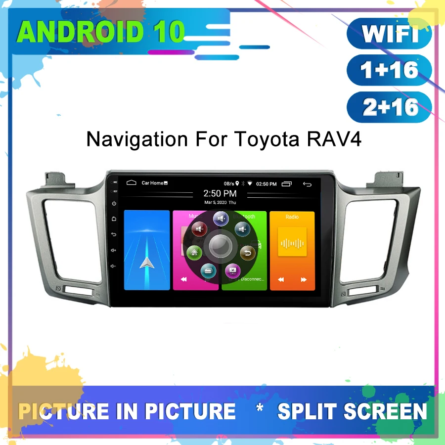 Автомагнитола на Android 10 0 для Toyota RAV4 RAV 4 2013 2014 радио 2din GPS-навигация мультимедийные