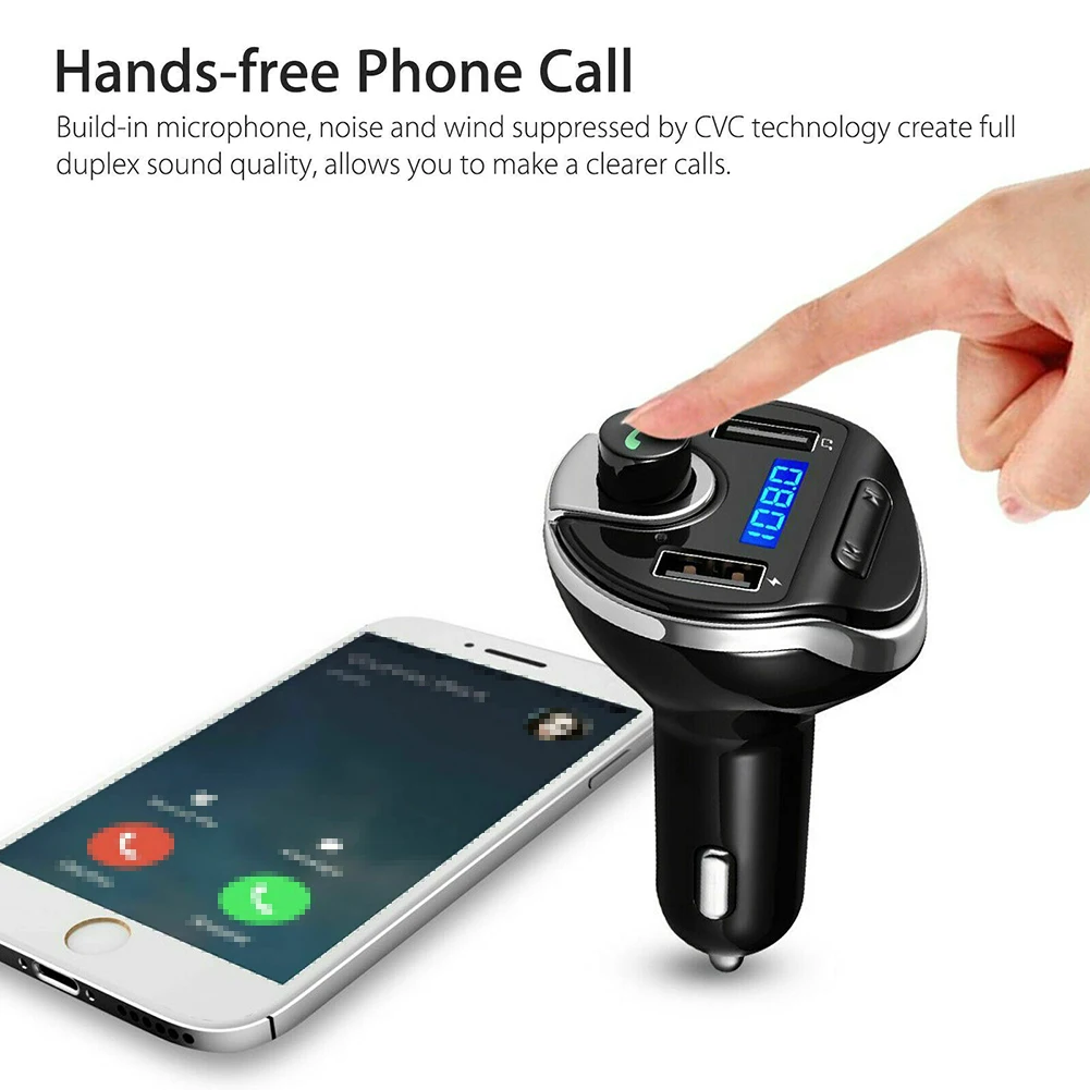 Беспроводной автомобильный Bluetooth MP3 Playe fm-передатчик Hands-free автомобильный комплект аудио 3.1A двойной usb порт быстрое зарядное устройство MP3 радио адаптер