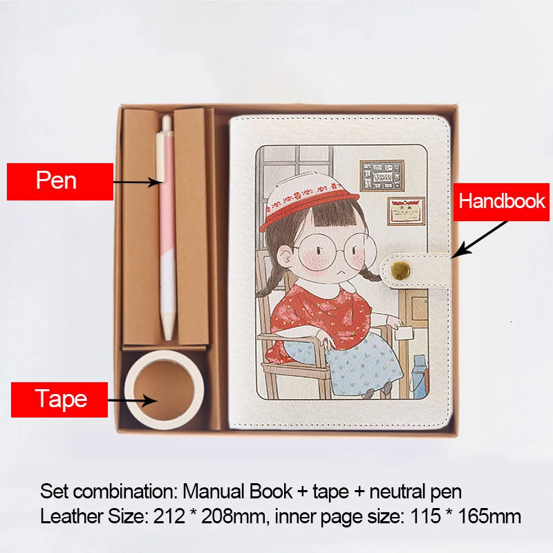 Polo portrait binder Блокнот с отрывными листами Корейский Творческий канцелярский простой студенческий блокнот студенческий дневник - Цвет: Polo portrait binder
