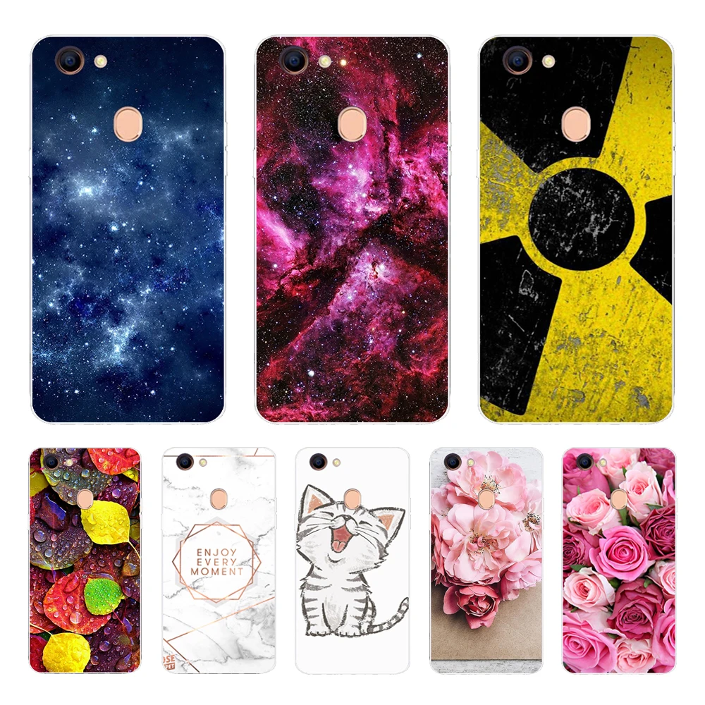 For OPPO F5 Case Fashion Soft TPU Cases Youth Silicone Back Cover for f 5 Phone Fundas F7 F9 F 9 | Мобильные телефоны и