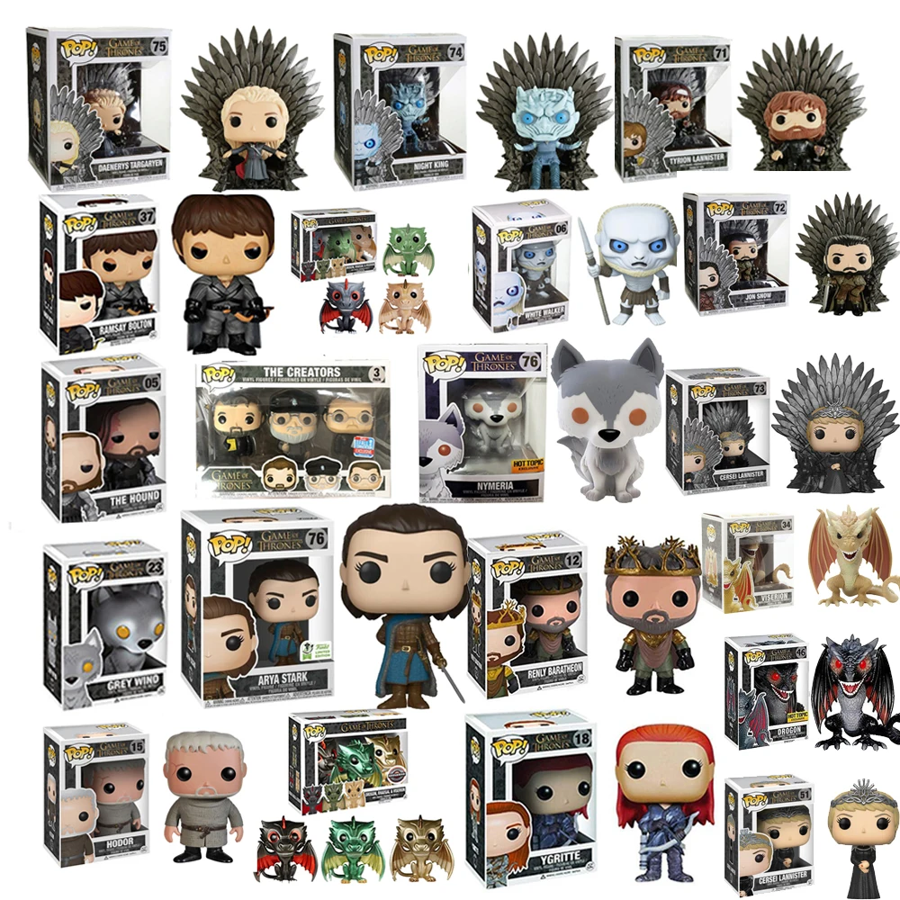 FUNKO POP Игра престолов ночной король Джон Сноу дрогон фигурка Коллекционная модель