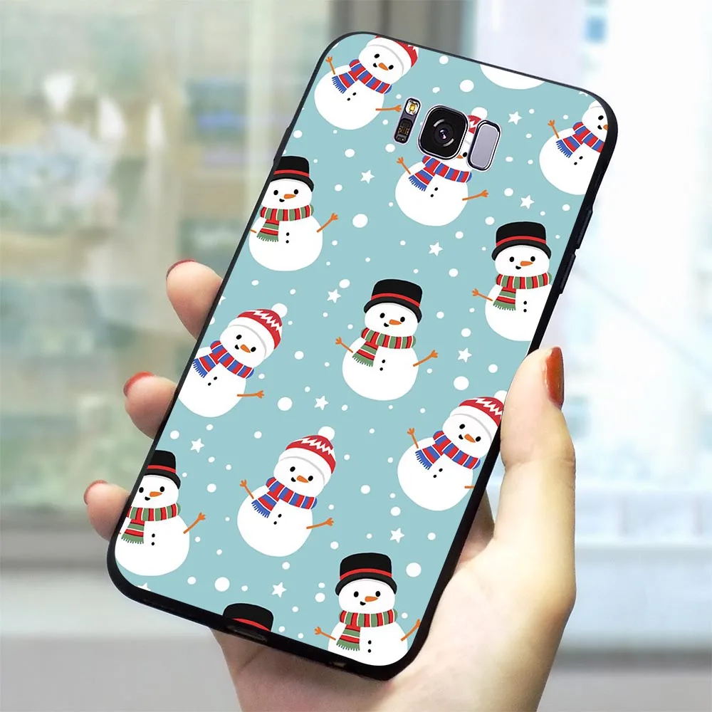 

Christmas New Year Phone Cover for Samsung Galaxy S6 Case S7 Edge S8 S9 S10 Plus S10e Note 8 9 M10 M20 M30 Soft TPU
