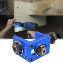 3 в 1 карман отверстие джиг комплект 8/10/15 бурения Dowelling джиг комплект деревообрабатывающие столярные дюбель руководство по сверлению локатор инструмент