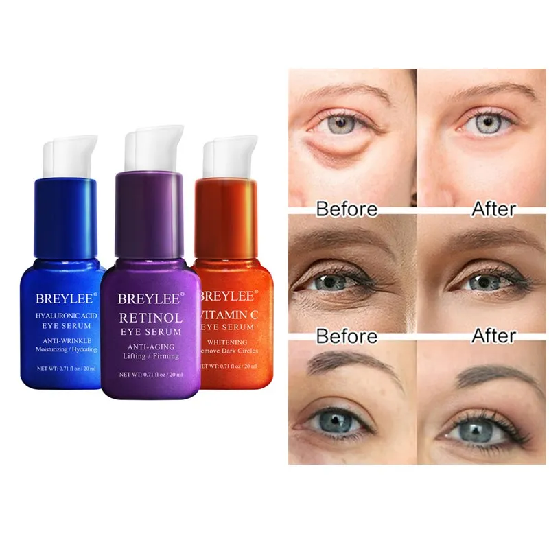 

20ml Retinol VC Serum Hyaluronic Acid Skin Care Eye Bags Moisturizing Dark Circles Firming Anti Wrinkle Remove Essence TSLM1