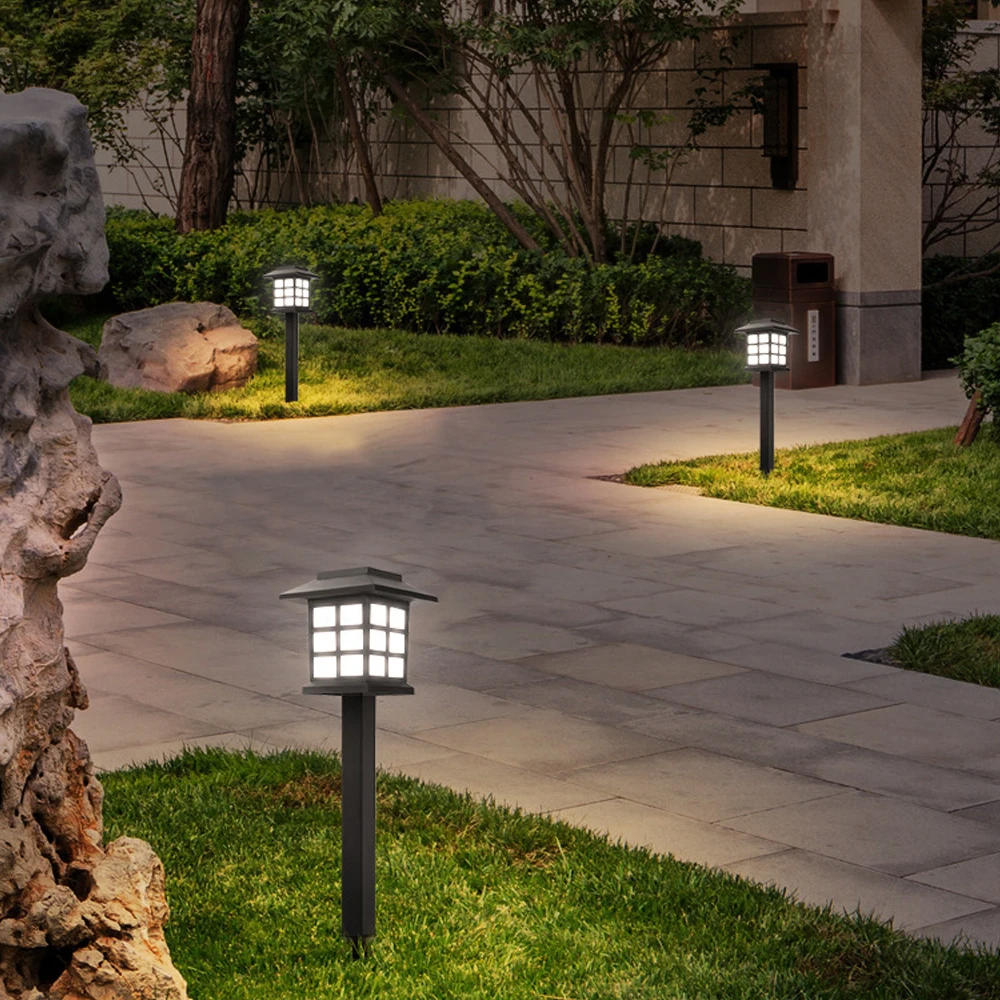 2 4 6 8pcs LED Solar Pathway Lights Waterproof Solar Lawn Lamps Outdoor Garden Landscape Path Yard Patio Walkway Light Dropship 5