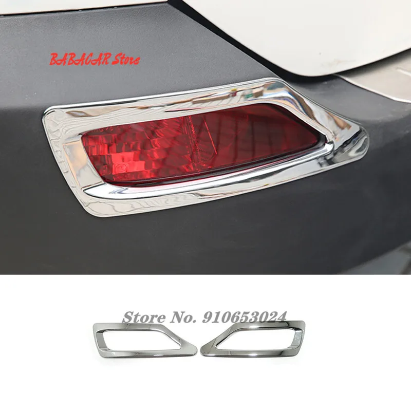 

ABS Chrome Rear Fog Light Foglight Lamp Garnish Bezel Frame Bumper Cover Trim Shell For Toyota RAV4 2014 2015 Accessories 2 pcs