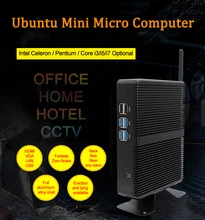 Gorący sprzedawanie mini pc i3 5005U win10 używane komputery DDR3L HD VAG LAN pulpit Linux bez wentylatora system dla biura