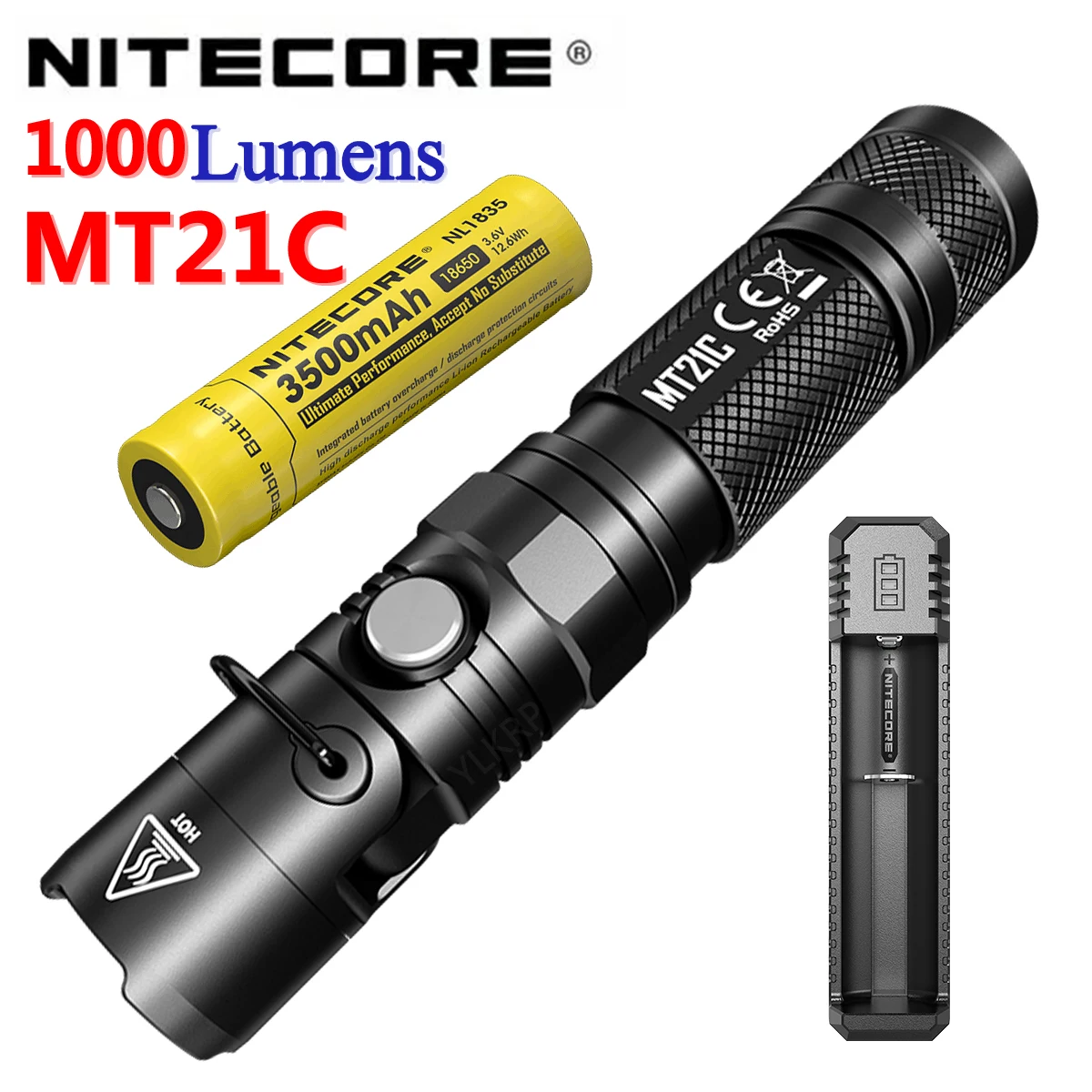 NITECORE MT21C 1000 lumens multi-function 90 degree adjustable portable flashlight using CREE XP-L HD V6 LED lamp beads | Освещение