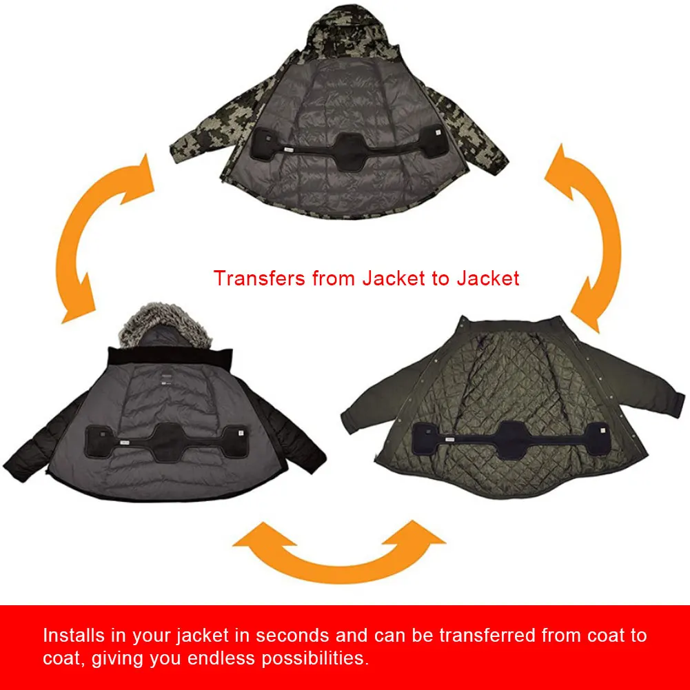 Riscaldatore universale per cappotto riscaldatore intelligente per giacca tenere al caldo e controllo della temperatura vestiti dispositivo di riscaldamento fai da te per l'inverno all'aperto