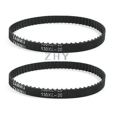 130XL 65 Teeth 10mm Width Black Rubber Cogged Industrial Timing Belt 13&quot 2 Pcs | Обустройство дома