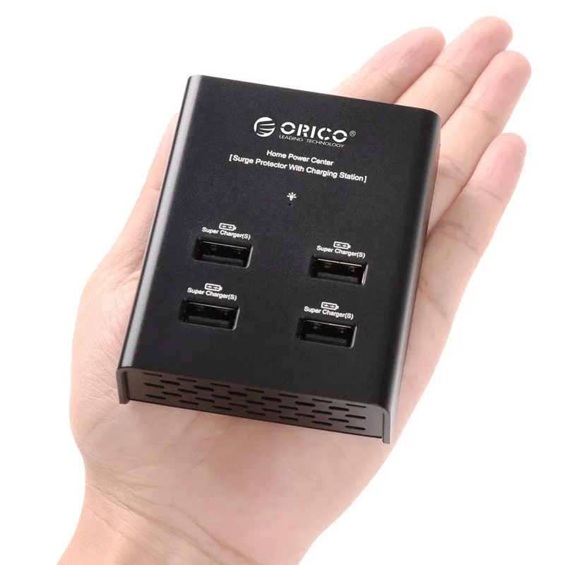 ORICO 4 Port USB Charger With Power Adapter Home Power Center Surge Protector With Charging Station For Phone Tablet Smart Watch