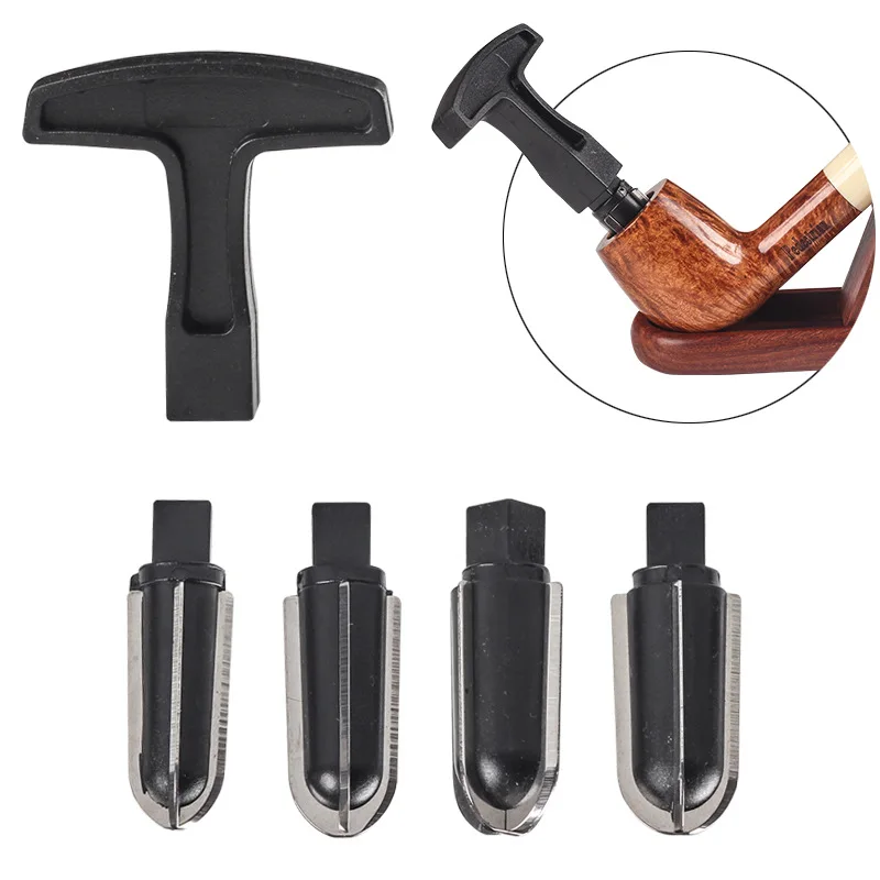 

4 Heads Tobacco Pipe Tool Reamer Scraper Metal Tobacco Smoking Pipe Carbon Remover Cleaner Cleaning Tools Accessories