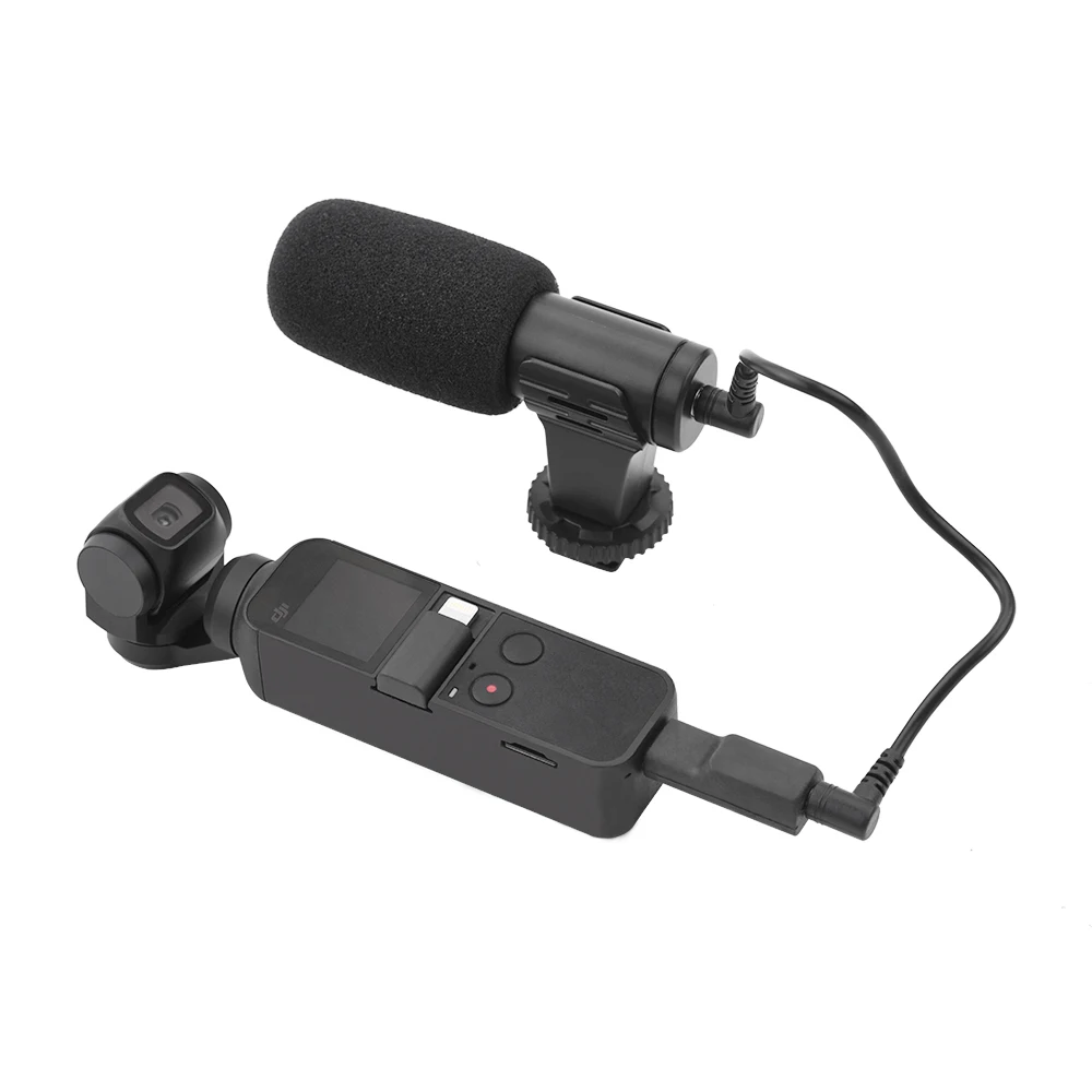 Аудио адаптер Разъем для DJI OSMO Карманный ручной карданный аксессуары для камеры 3,5 мм микрофон порт адаптер запись видео