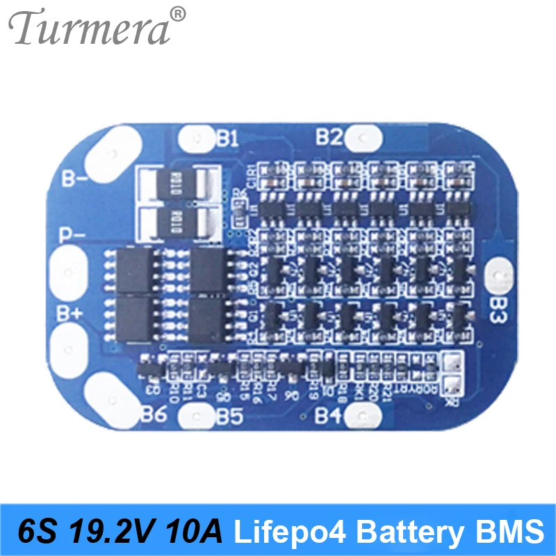 6S 10A 19.2V 21.6V 32650 32700 LiFePO4 BMS lithium iron battery protection board for Screwdriver battery and e-bike battery 05
