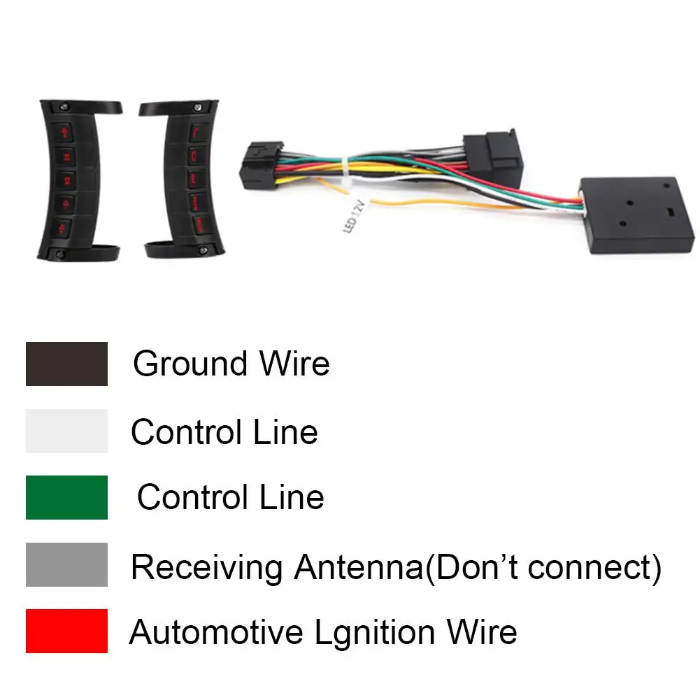 Универсальный светящийся беспроводной руль с 10 кнопками многофункциональный