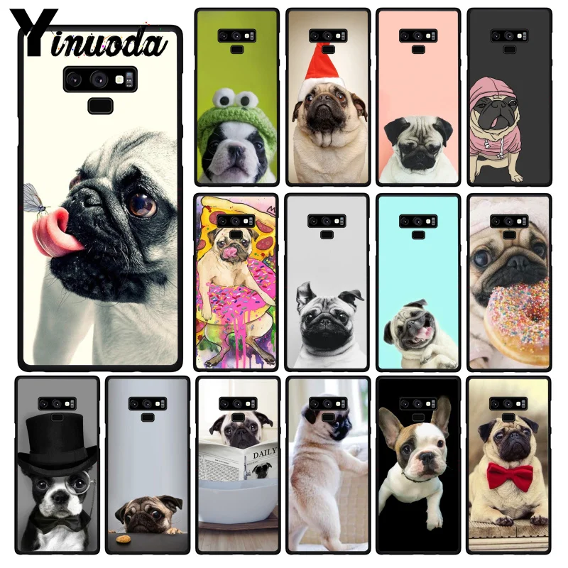 

Yinuoda Animal Cute Pug Dog Reading Eating PhoneCase For Samsung Galaxy A50 Note7 5 9 8 Note10 Pro J5 J6 Prime J610 J6Plus J7DUO