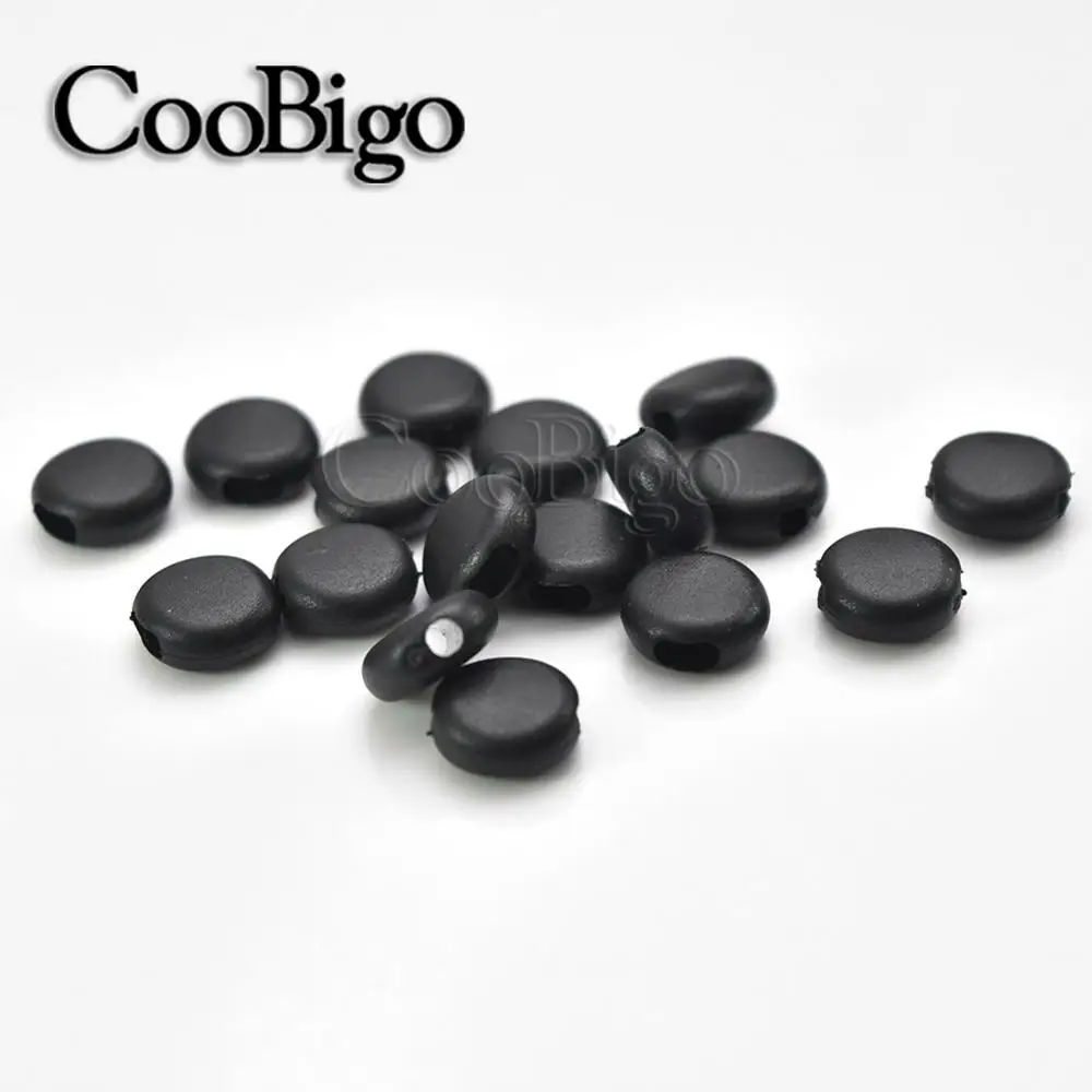 Silica Beads Elastic Rope Cord Lock Stopper Face Masks Lanyard Adjustment Button Bungee DIY Craft Accessories 200pcs | Дом и сад