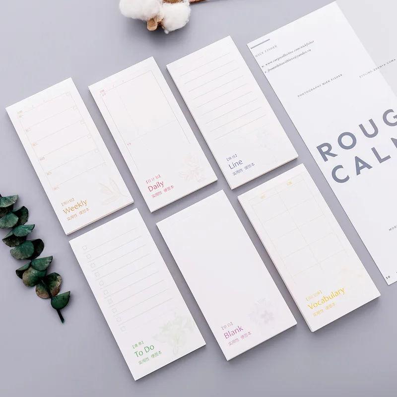 

Creative muji Tearable Notebook Blank Daily Weekly Planner Portable Vocabulary Book For Student School Office Supplies
