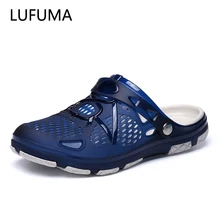LUFUMA Summer Men Slippers Fashion Beach Sandals Shoes Men Outdoor Breathable Flip Flops Casual Play Water Men Summer Shoes