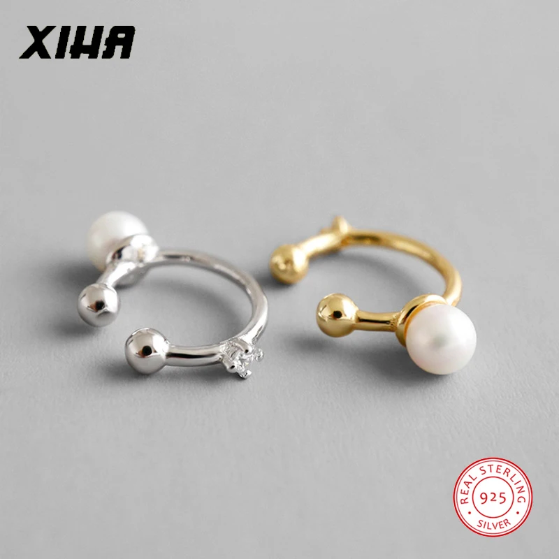 S Zirconia Pearl Clip On Earrings No Pierced Non Piercing Ear Earrings No Pierced Non Piercing Ear