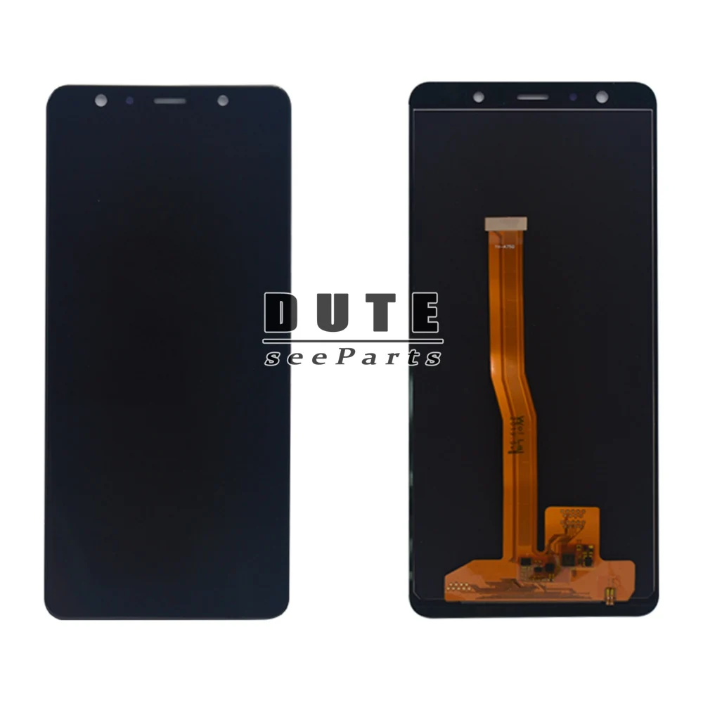 ЖК дисплей с рамкой для Samsung Galaxy A7 2018 сенсорный экран дигитайзером в сборе сменный