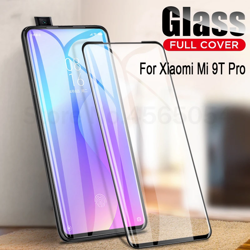 Full Cover Tempered Glass For Xiaomi Mi 9 T Pro 9t Screen Protective Redmi K20 Anti Fall | Мобильные телефоны и