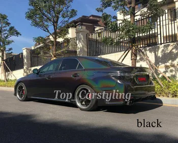 

Psychedelic Black Gloss Flip Vinyl Wrap Whole Car Wrap Film With Air Release PROTWRAPS size 1.52x20m/Roll 5x67ft