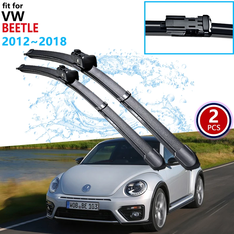 Spazzola Tergicristallo Per Volkswagen Vw Beetle New Beetle 2012 ~ 2018 Tergicristalli Parabrezza Anteriore 2013 2014 2015 Accessori Auto
