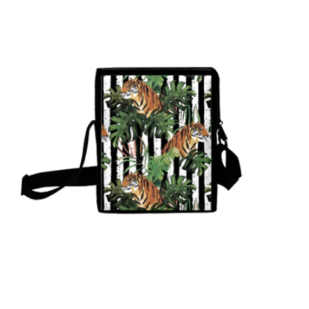 Backpack 3 Piece Set Tiger Animal 3D Printed Oxford Waterproof Large Capacity Teenager Boys Girls Students Scholol Bag Custom