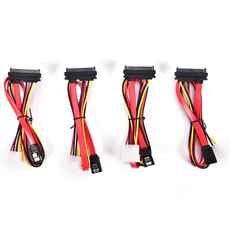 

SATA Combo 15 Pin Power And 7 Pin Data Cable 4 Pin Molex To Serial ATA Lead