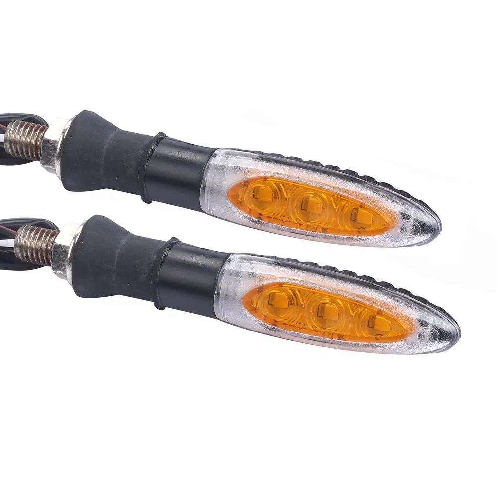 

Wasafire Bicycle Accessorie Cycling Universal Motorcycle Bike 2pcs 3 LED Amber Turn Signal Light Fast Reaction Indicator Bulb