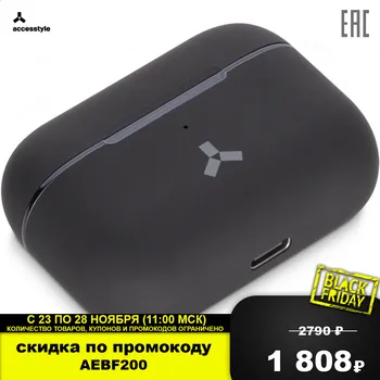 

Earphones Accesstyle Indigo Portable Audio headset Earphone with microphone TWS wireless Bluetooth