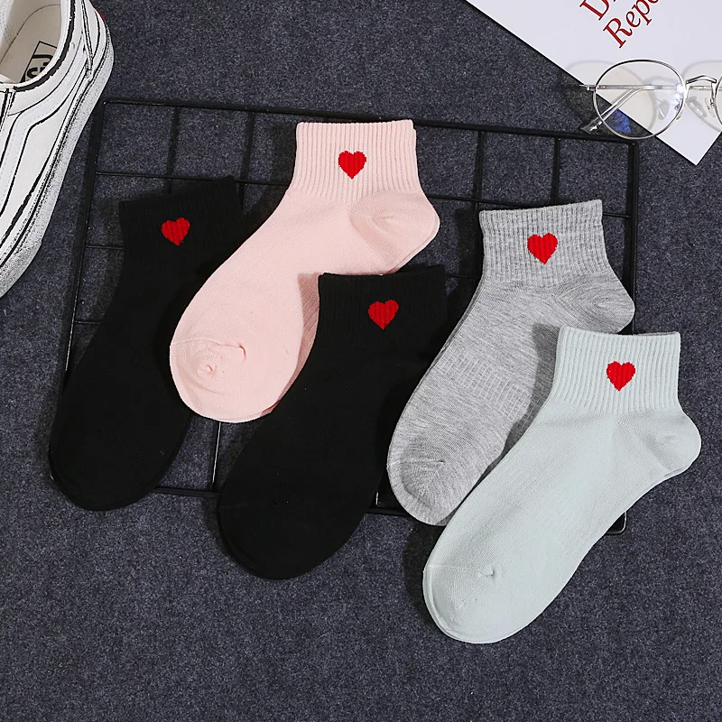 P 5 пар, женские носки, хлопковые носки с героями мультфильмов, Harajuku, женские, милые, унисекс, скейтборд, хипстер, модные, с животным принтом, короткие носки - Цвет: P