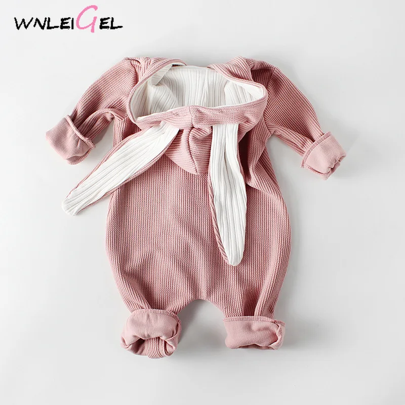 WLG baby/весенние осенние брюки-ромперы для малышей, однотонный комбинезон на молнии белого, розового цвета и цвета хаки, повседневная одежда для маленьких мальчиков и девочек от 6 до 18 месяцев