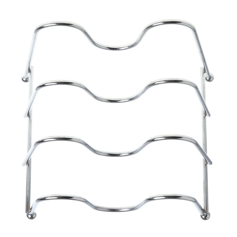 Three-Layer Metal Pot Lid Rack Cutting Board Shelf Dish Holder Kitchen Organizer  2