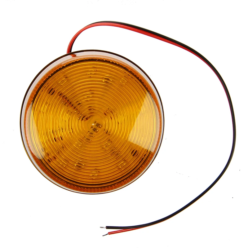 ABKK-12V охранной сигнализации стробоскоп сигнал безопасности Предупреждение синий/красный мигающий светодиодный светильник оранжевый