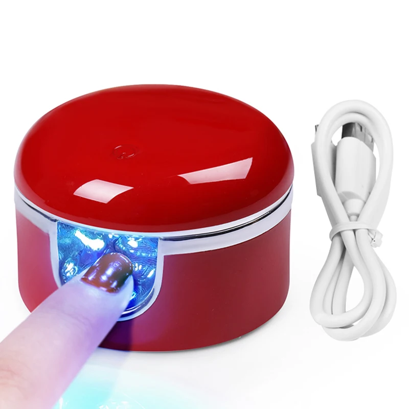 3 Вт Мини УФ светодиодный гель-лампа для ногтей беспроводной портативный USB