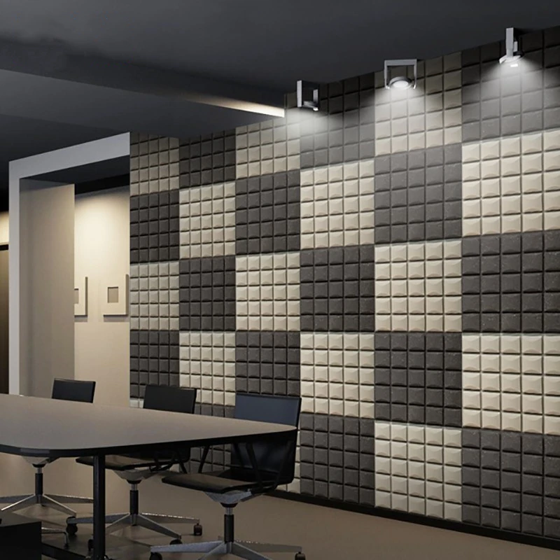 6Pcs 50x50x3cm Studio Acoustic Foam Soundproof Wall Panels Sound Absorption Treatment Wedge Protective soundproofing Sponge |