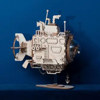 

Wooden 3d Three-dimensional Puzzle Toy Mechanical Transmission Decoration Wooden Hand-assembled Creative Assembling Gift G1N9