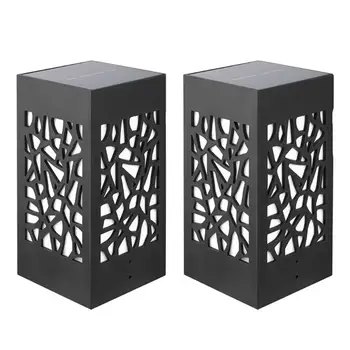 

8LED Waterproof Column Light Solar Energy Powered Pillar Lamps Decorative Lighting for Outdoor Villa Lawn Landscape